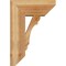 Ekena Millwork Olympic Slat Rough Sawn Bracket w/ Offset Brace, Western Red Cedar, 8"W x 18"D x 26"H BKT0806X18X26OLY06RWR - alternate 2
